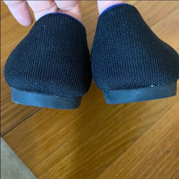 🎂🔥Rothy’s - Solid Black “Points” Pointed Toe Flats - 10 - Picture 4 of 6